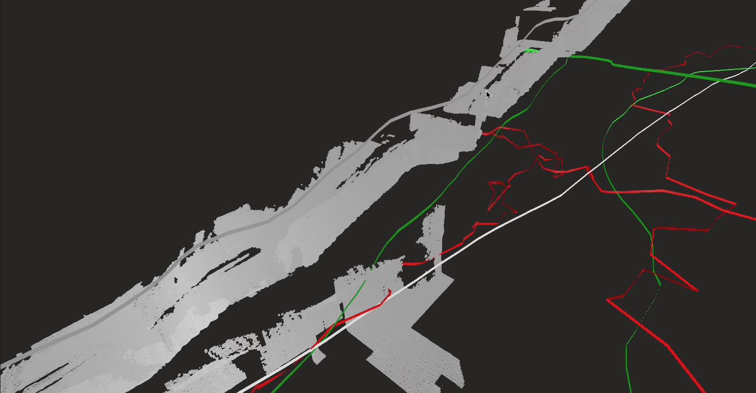 Screenshot of city environment mesh data